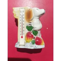 Термометр с собачкой фарфор. С 1 руб. без МЦ