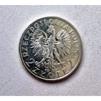 2 злотых 1933 год.
