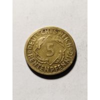 Германия 5 пфенинг 1924 D