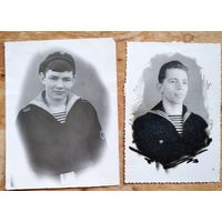 Лот фотографий военных моряков Северного флота. Североморск. 1959 г. 3 фото. 9х12 см. Цена за все.