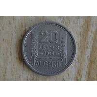 Алжир 20 франков 1956 с 1 руб