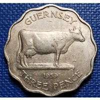 Гернси 3 пенса 1959 г.