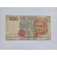 Италия 1000 лир 1990 г.