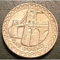 Великобритания 1 фунт 2005. Висячий мост через Минай