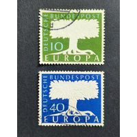 Германия 1957. Почтовые марки ЕВРОПА. Полная серия