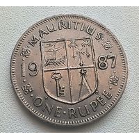 Маврикий 1 рупия 1987  3-11-26