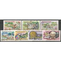 Венгрия. 100 лет со дня рождения А.Швейцлера. Нобелевский  лауреат. 1975г. Mi#3014-20. Серия.