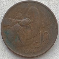Италия 10 чентезимо 1921 г.