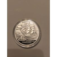 20 рублей Серебро 2010 г. Америго Веспуччи(AMERIGO VESPUCCI) с 1 рубля Без мин.цены
