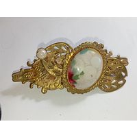 Брошь - заколка  . Распродажа винтажный бижутерии с рубля !
