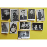 Фото "Мужики", Беларусь 1930-1960-е гг., 10 шт., 8*6 см.