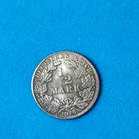 1/2 марки(1916г.) Пруссия. М.Д.( D) Состояние!