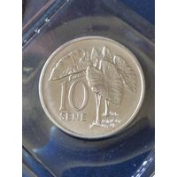 5. Распродажа. Самоа 10 сене 1993 из банковского набора. Редкий год! UNC! (СМОТРИТЕ ДРУГИЕ ЛОТЫ)