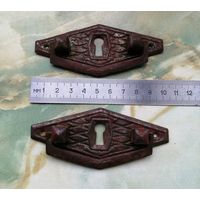 Ручки накладки  старинные мебельные