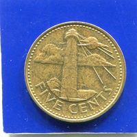 Барбадос 5 центов 1998