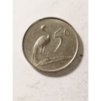 ЮАР 5 центов "Окончание президентства Чарльза Робертса Сварта" 1968