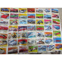 С рубля. Вкладыши и обёртки от жвачек Turbo (Турбо). 63 шт.