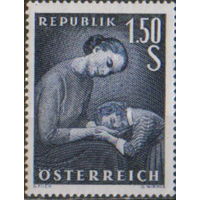 Полная серия из 1 марки 1958г. Австрия "День матери" MVLH