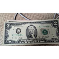 Купюра 2 доллара 2003г серии G 17346454