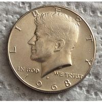 США 1/2 доллара 1968