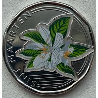 Синт-Мартен (Автономия в составе Нидерландов) 50 центов 2025 г. Принятие карибского гульдена. Цветное покрытие