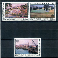Кипр - 1977г. - ландшафты - 3 марки - полная серия, MNH [Mi 464-466]. #4-B6-Z-1-28