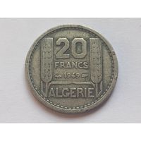 Алжир 20 франков 1949 г.