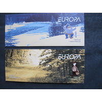 Марки Беларуси ##561-562. 2 буклета. Поход за грибами. Рыбалка (EUROPA)