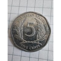 Карибы 5 центов 2004