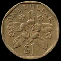 Сингапур. 1 доллар 1989
