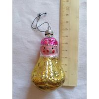 Ёлочная игрушка ДЕВОЧКА В ШУБКЕ СССР 0071