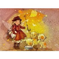 Открытка чистая 10х15 см. Художница Екатерина Бабок