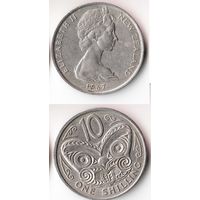 10 центов(1 шиллинг) Новая Зеландия 1967 года