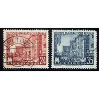ГЕРМАНИЯ, ГДР - 1954 [Mi. 433-434] Гашеная (DDR03)