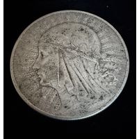 10 злотых 1932 г. Полония. Ядвига.  Польша.  Серебро  (1)
