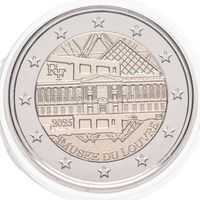 2 евро 2025 Франция 70 лет мира в Европе UNC из ролла