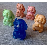 НАБОР ФИГУРНОГО МЫЛА "3D ЗАЙЧИК С БАНТОМ" 5 шт.