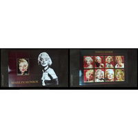Серия блоков ДЕВУШКИ ИСКУССТВО КАРТИНЫ НЮ MNH