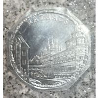 Германия Нюрнберг нотгельд 20 пфеннигов 1920 . Ратуша. трамвайный жетон