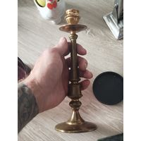 Тяжёлый латуневый подсвечник