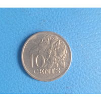 Тринидад и Тобаго 10 центов 1990 год