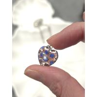 Лот С 1 РУБЛЯ! много лотов! Кулон Сердечко, милефиори стекло ручной работы