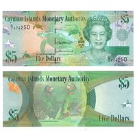 Каймановы острова(Кайманы) 5  долларов 2018 год  UNC