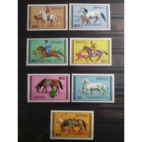 Монголия 1977 г. Лошади.