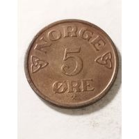 Норвегия 5 оре 1952