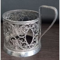 Подстаканник. Скань. Казаковская филигрань.
