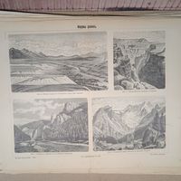 ФОРМА ДОЛИНЪ. Энциклопедическая гравюра конец 19в. СПБ. 32х24см.