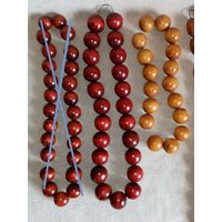 Бусы дерево - деревянные СССР