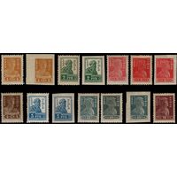 РСФСР-1923. Стандартный выпуск. СК 100-112. Оттенки красного и серо-зеленого.