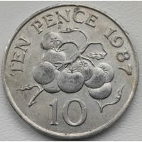 Гернси 10 пенни 1987